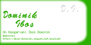 dominik ibos business card